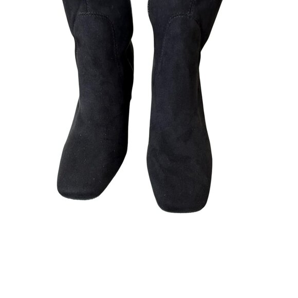 Donald Pliner Florish Stretch Square Toe Block Heel Tall Boots •Size 9M • NWT - Picture 6 of 16